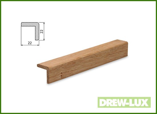 Kątownik dębowy 2,2 x 2,2